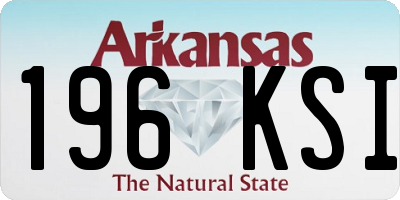 AR license plate 196KSI