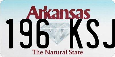 AR license plate 196KSJ