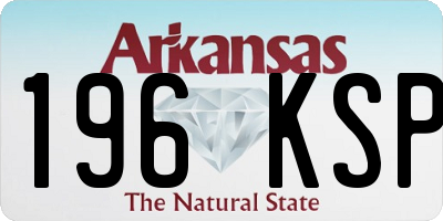 AR license plate 196KSP