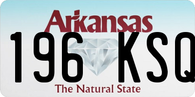 AR license plate 196KSQ