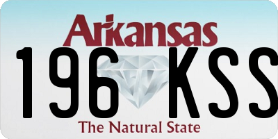 AR license plate 196KSS