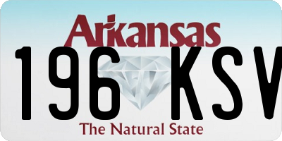 AR license plate 196KSV