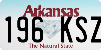 AR license plate 196KSZ