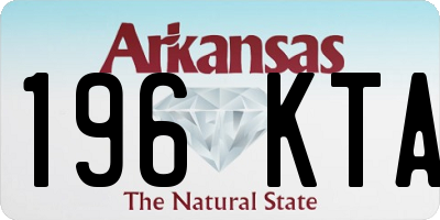 AR license plate 196KTA