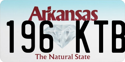 AR license plate 196KTB