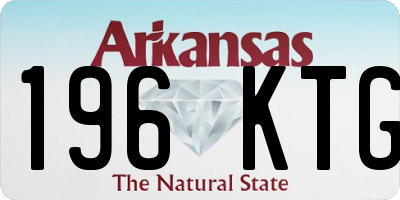 AR license plate 196KTG