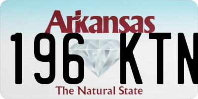 AR license plate 196KTN