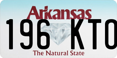 AR license plate 196KTO