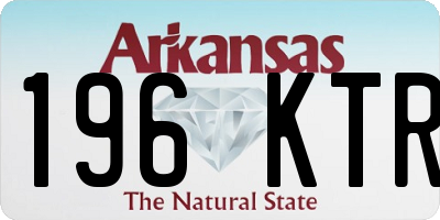 AR license plate 196KTR
