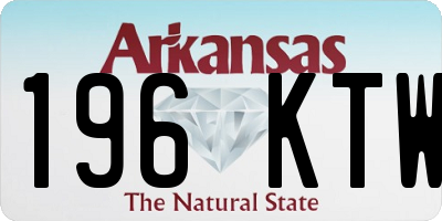 AR license plate 196KTW