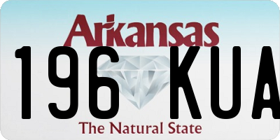 AR license plate 196KUA