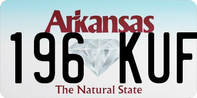 AR license plate 196KUF
