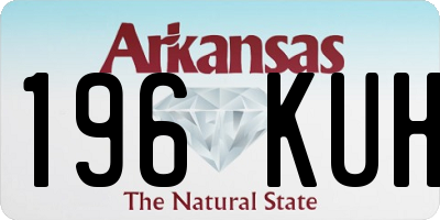 AR license plate 196KUH