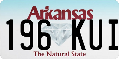 AR license plate 196KUI
