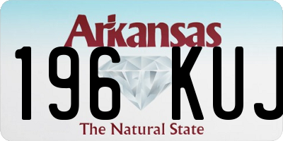 AR license plate 196KUJ