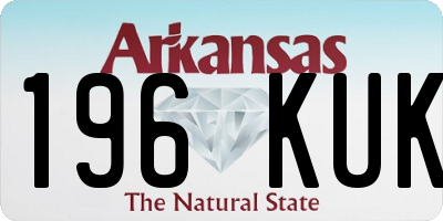 AR license plate 196KUK