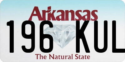 AR license plate 196KUL