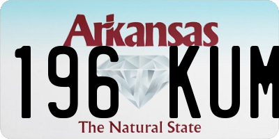 AR license plate 196KUM