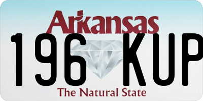 AR license plate 196KUP