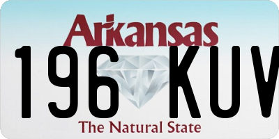 AR license plate 196KUV