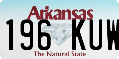 AR license plate 196KUW