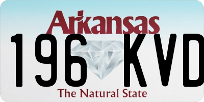 AR license plate 196KVD