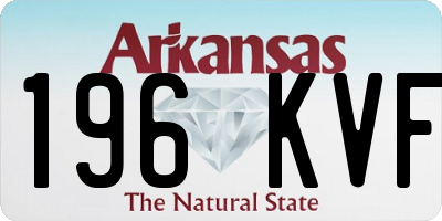 AR license plate 196KVF