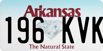 AR license plate 196KVK