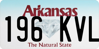 AR license plate 196KVL