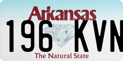 AR license plate 196KVN