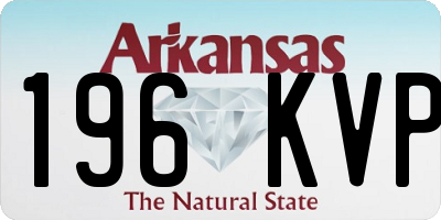 AR license plate 196KVP