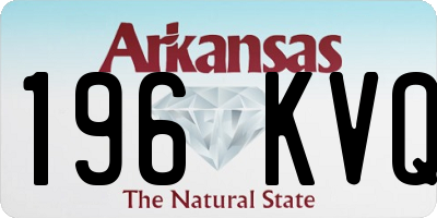 AR license plate 196KVQ