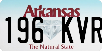 AR license plate 196KVR