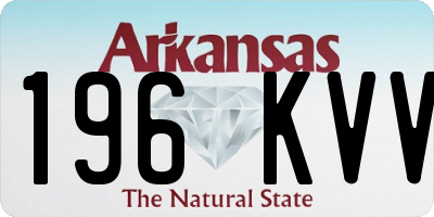 AR license plate 196KVV