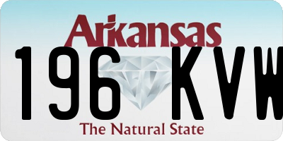 AR license plate 196KVW