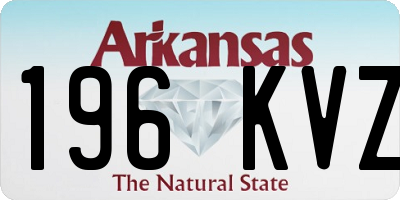 AR license plate 196KVZ