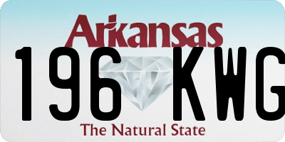 AR license plate 196KWG