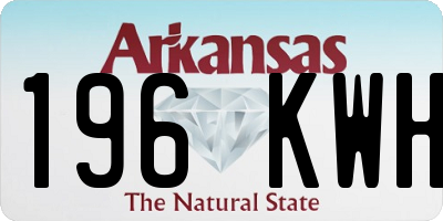 AR license plate 196KWH