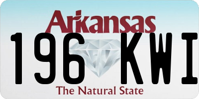 AR license plate 196KWI