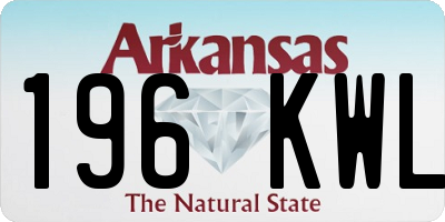 AR license plate 196KWL