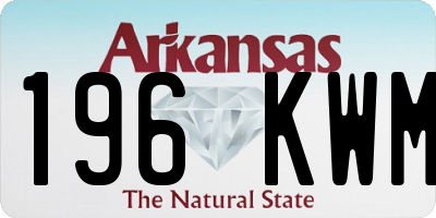 AR license plate 196KWM
