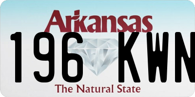 AR license plate 196KWN