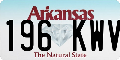AR license plate 196KWV