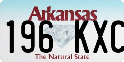 AR license plate 196KXC