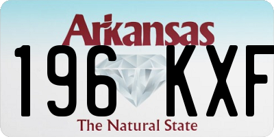 AR license plate 196KXF