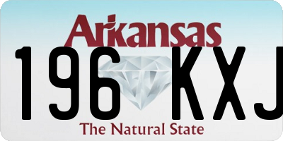 AR license plate 196KXJ