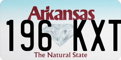 AR license plate 196KXT