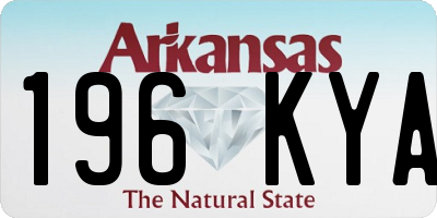AR license plate 196KYA
