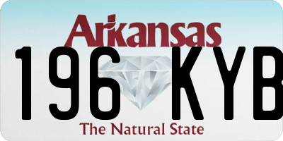 AR license plate 196KYB