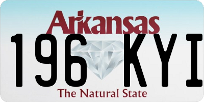 AR license plate 196KYI